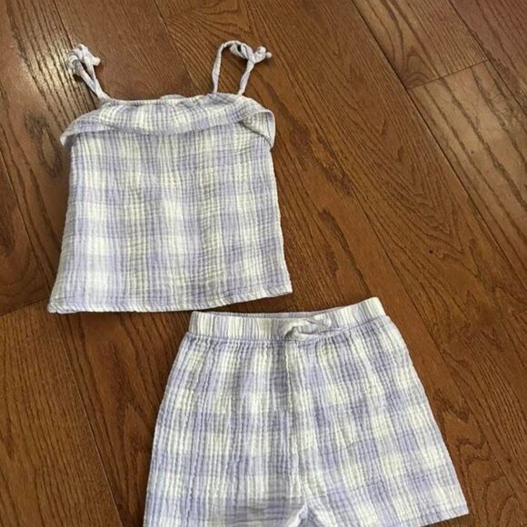 Plaid Set in Purple and White - Picture 1 of 1